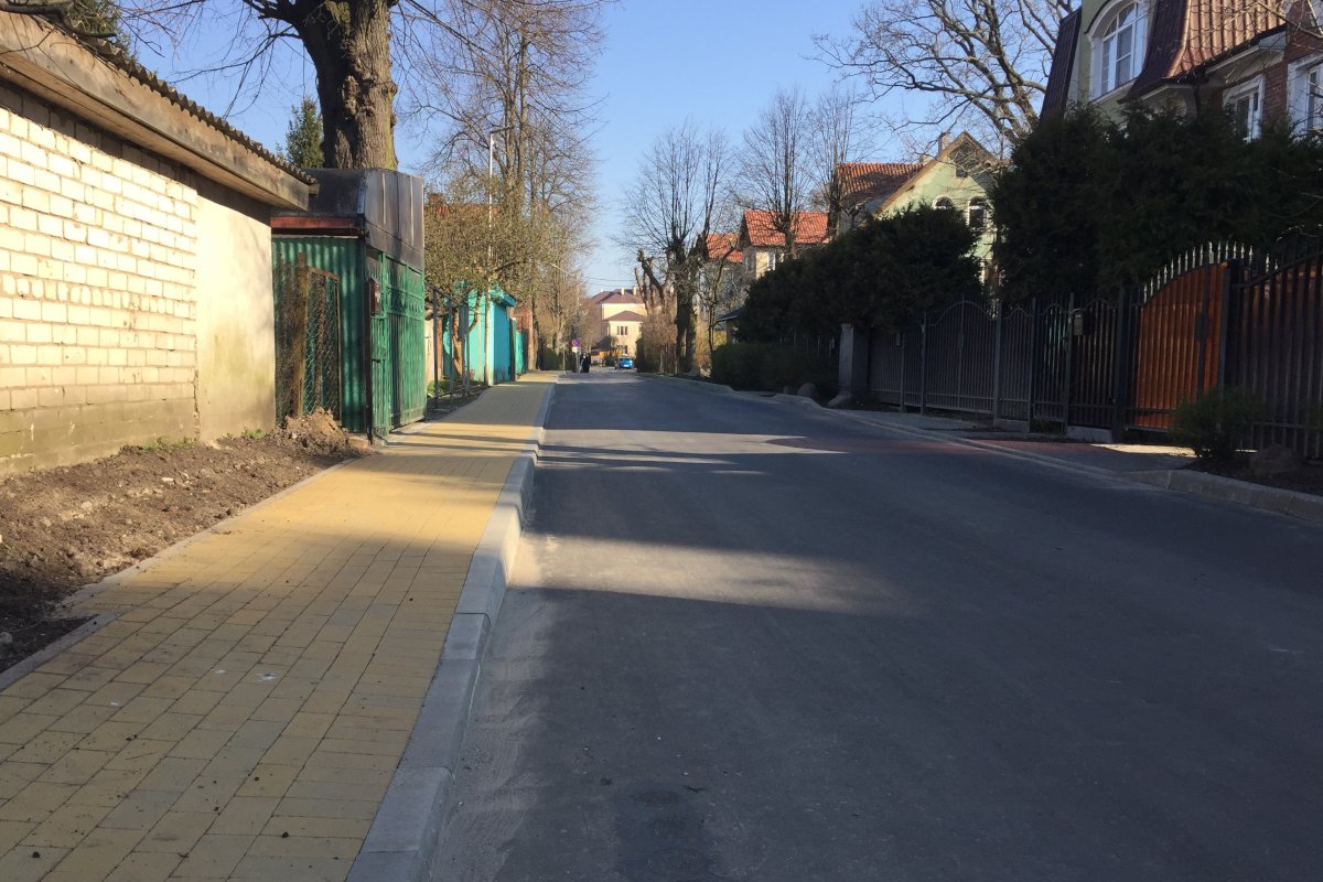 Завершён ремонты улицы Марины Расковой в Зеленоградске