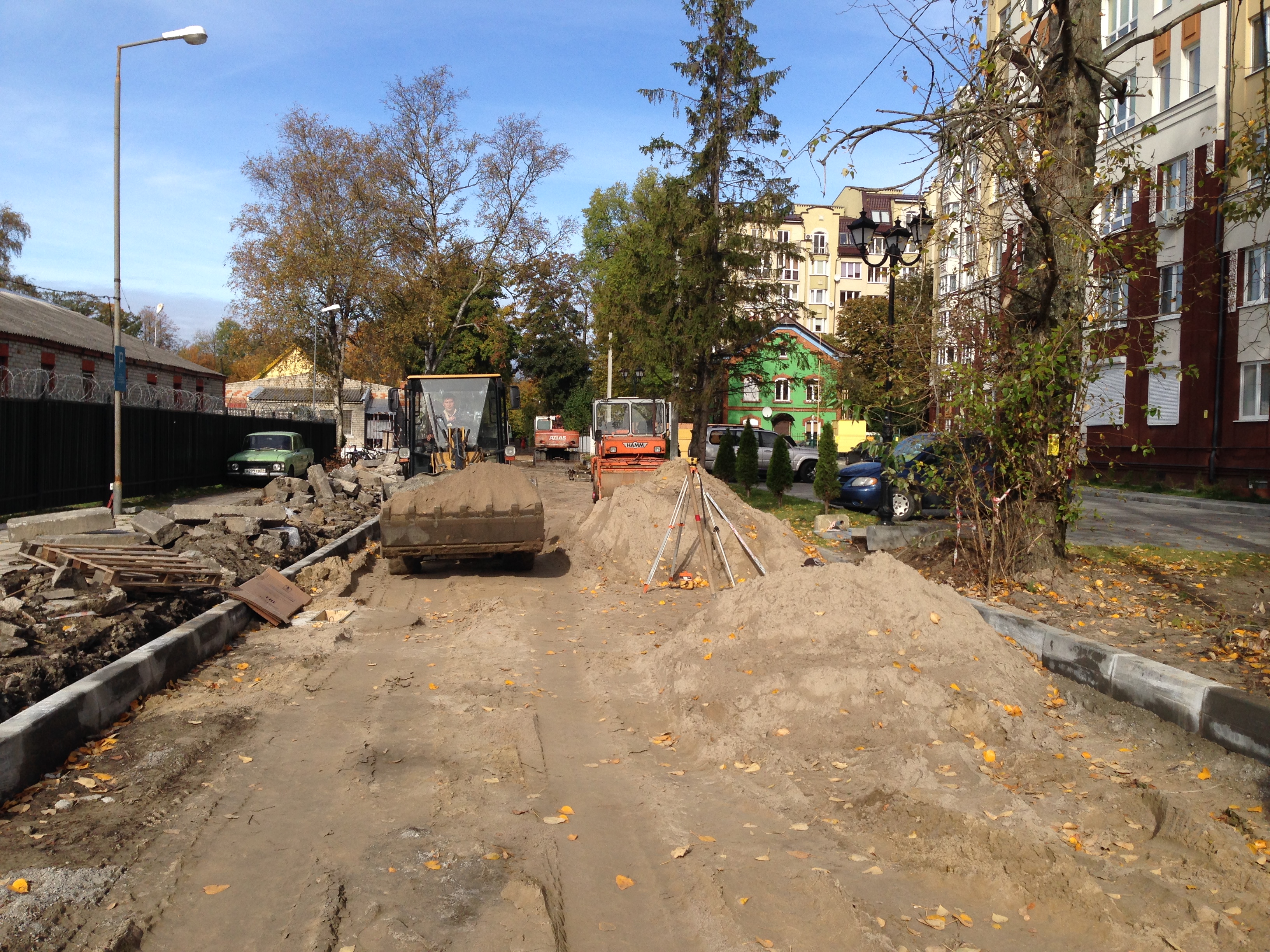 О ходе работ по ремонту улицы Подлесной в Зеленоградске