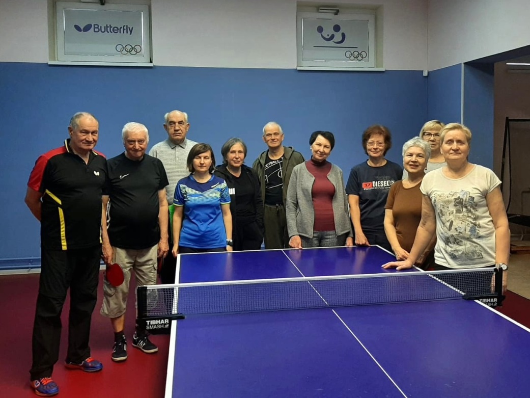 В Зеленоградске состоялось первенство по настольному теннису для участников программы «Балтийское долголетие»
